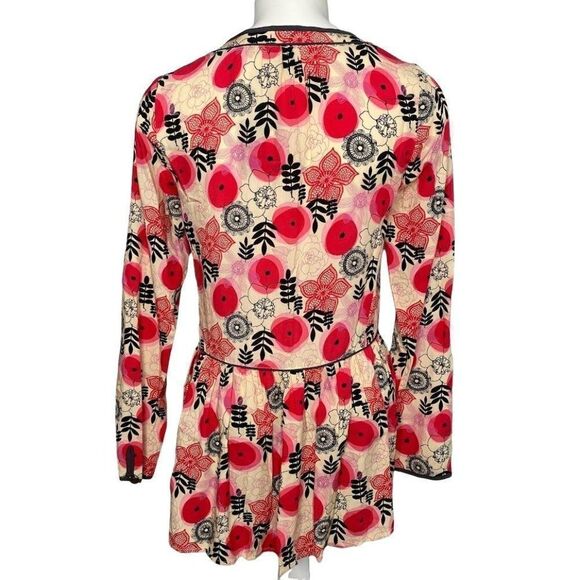 Matilda Jane Red Floral‎ Make Believe Mistletoe Magic Long Sleeve Top sz XS NEW - Picture 2 of 10